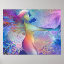 Rainbow Angel-Poster