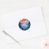 Rainbow Angel Ronde Sticker (Envelop)