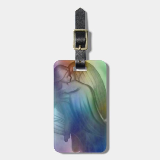 Rainbow Angel Travel Label Bagagelabel (Voorkant verticaal)