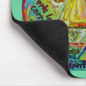 Rainbow Angel wat kanker niet kan doen Muismat (Hoek)