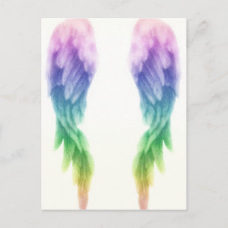 Rainbow Angel Wings Briefkaart