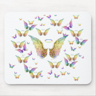 Rainbow Angel Wings en Halos Muismat