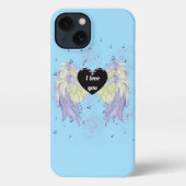 Rainbow angel wings iPhone hoesje (Achterkant)