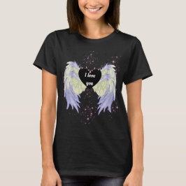 rainbow angel wings t-shirt