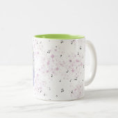 Rainbow angel wings tweekleurige koffiemok (Voorkant rechts)