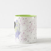 Rainbow angel wings tweekleurige koffiemok (Center)