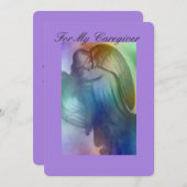 Rainbow Angel - Zorgverlener Bedankkaart (Voorkant / Achterkant)