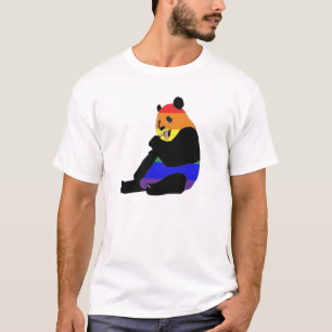 Rainbow Animal Panda Beer T-shirt