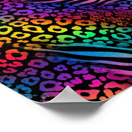 Rainbow Animal Print - Bold Pattern Art (Hoek)