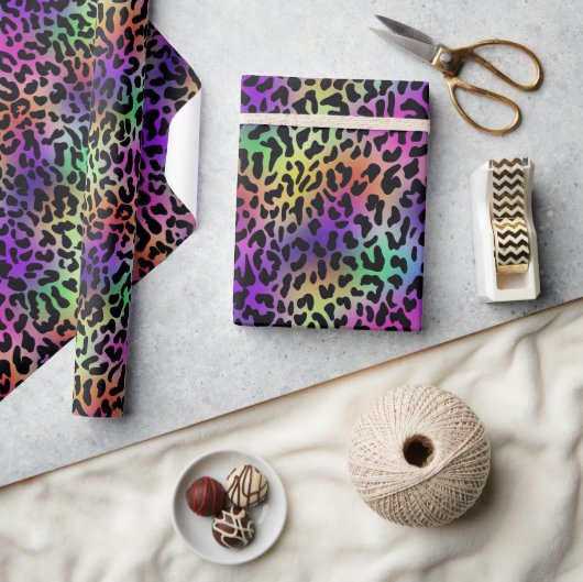 Rainbow Animal Print Cadeaupapier (Crafts)