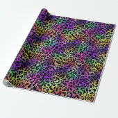 Rainbow Animal Print Cadeaupapier (Uitgerold)