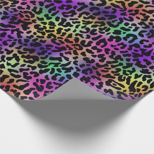 Rainbow Animal Print Cadeaupapier (Hoek)