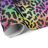 Rainbow Animal Print Cadeaupapier (Rol Hoek)