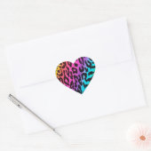 Rainbow Animal Print Hart Sticker (Envelop)