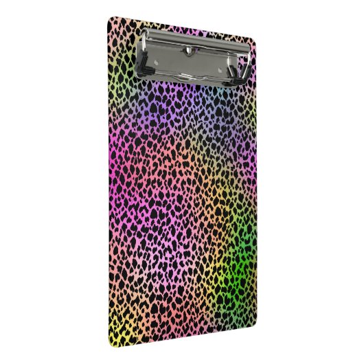 Rainbow Animal Print Mini Klembord (Schuin)