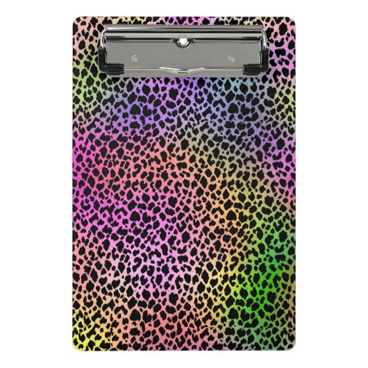 Rainbow Animal Print Mini Klembord (Voorkant)