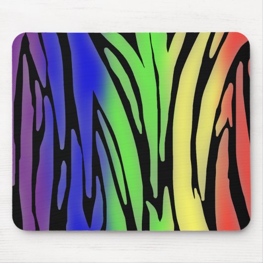 Rainbow Animal Print Mousepad Muismat (Voorkant)