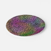 Rainbow Animal Print Papieren Bordje (Gekanteld)