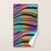 Rainbow Animal Print Poly Katoen Ba Bad Handdoek (Handdoek)
