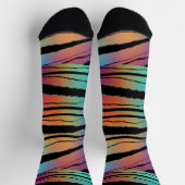Rainbow Animal Print Premium Crew Sokken (Top)