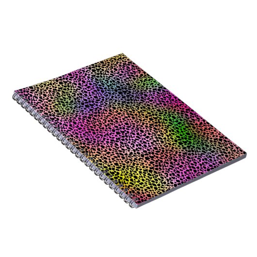 Rainbow Animal Print Spiral Notitieboek (Rechterzijde)