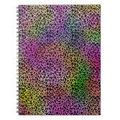 Rainbow Animal Print Spiral Notitieboek (Voorkant)