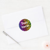 Rainbow animal print sticker (Envelop)