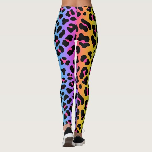 Rainbow-animalier afdrukken leggings (Achterkant)