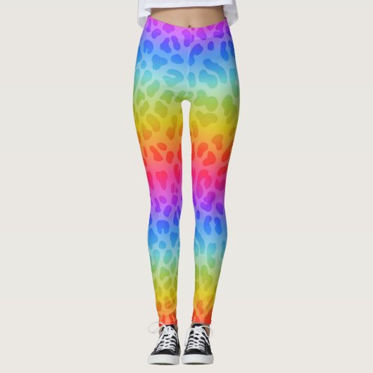 Rainbow animalier leggings (Voorkant)