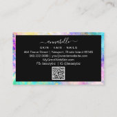 *~* Rainbow AP26 Etheral OPAL QR Gold Glitter Visitekaartje (Achterkant)