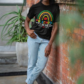 Rainbow & Apple Preschool Teacher Graphic Tri-Blend Shirt