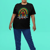 Rainbow & Apple Preschool Teacher Graphic Tri-Blend Shirt