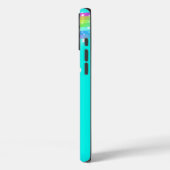 Rainbow aqua groen blauw kleurrijke naam iPhone ho Case-Mate iPhone Case (Achterkant / Links)