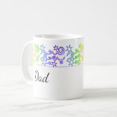 Rainbow Aquarius sterrenbeeld Gepersonaliseerde mo Koffiemok (Voorkant links)