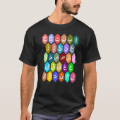 Rainbow Arabic Alphabets-letters voor jongens T-shirt (Voorkant)
