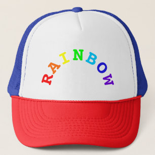 Rainbow Arc Word Trucker Hat Trucker Pet
