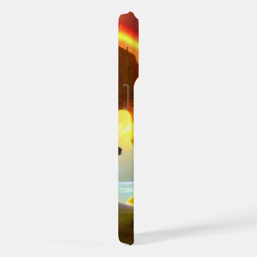 Rainbow Arch Haven: een fantasielandschap iPhone Hoesje (Rechterkant)