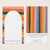 Rainbow Arch Oorbel Ketting Sieraden Display Kaart (Voorkant /achterkant)