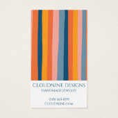 Rainbow Arch Oorbel Ketting Sieraden Display Kaart (Achterkant)