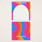 Rainbow Arch Oorbel Ketting Sieraden Display Kaart (Voorkant /achterkant)