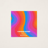 Rainbow Arch Oorbel Ketting Sieraden Display Kaart (Achterkant)