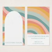 Rainbow Arch Oorbel Ketting Sieraden Display Kaart (Voorkant /achterkant)