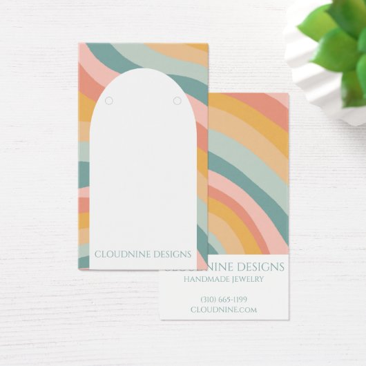 Rainbow Arch Oorbel Ketting Sieraden Display Kaart (Bureau)