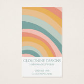 Rainbow Arch Oorbel Ketting Sieraden Display Kaart (Achterkant)