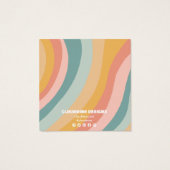 Rainbow Arch Oorbel Ketting Sieraden Display Kaart (Achterkant)