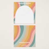 Rainbow Arch Oorbel Ketting Sieraden Display Kaart (Voorkant /achterkant)