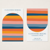 Rainbow Arch Oorbel Ketting Sieraden Display Kaart (Voorkant /achterkant)