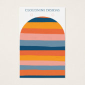 Rainbow Arch Oorbel Ketting Sieraden Display Kaart (Voorkant)