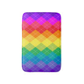 Rainbow Argyle Pattern Badmat (Voorkant Verticaal)