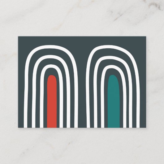 Rainbow art abstract ontwerp visitekaartje (Voorkant)